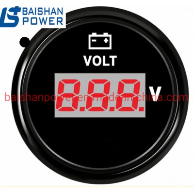 Generator Digital Fuel Oil Tank Level Gauge 240-33ohm 12 24V with Backlight 0-190ohm Water Tank Level Gauge Voltage Voltmeter Oil Temp Hour Meter Gauge